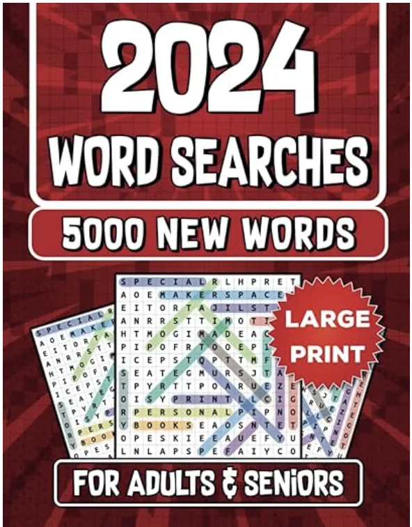 2024 Word Search Puzzle Books Large Print